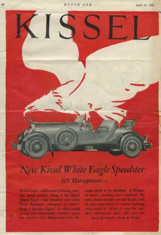 1928 Kissel Auto Advertising